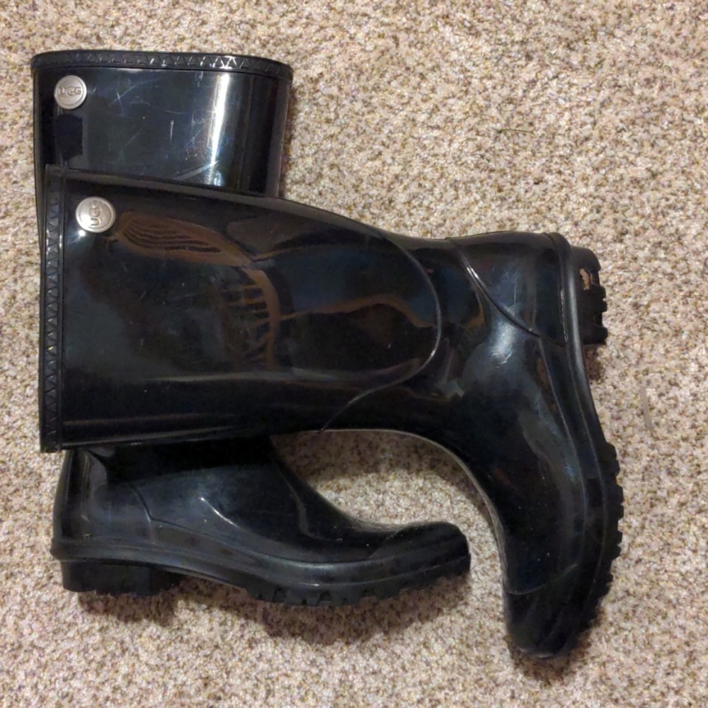 UGG Black Rain boots